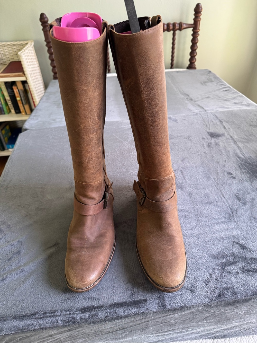 Cole Haan Brown Leather Over-the-Knee Riding Boots